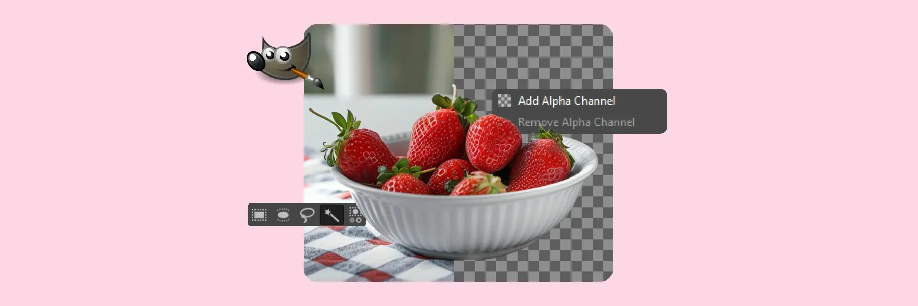 How to make a background transparent in GIMP