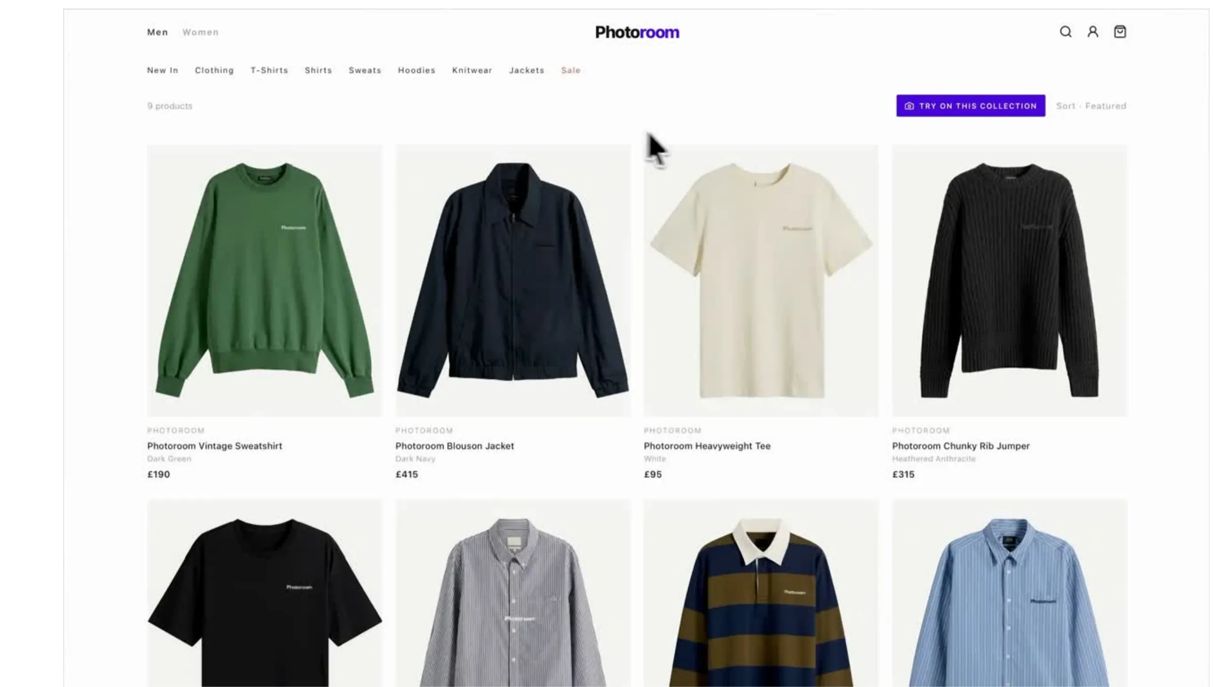 Category page where every item can be shown on the same shopper