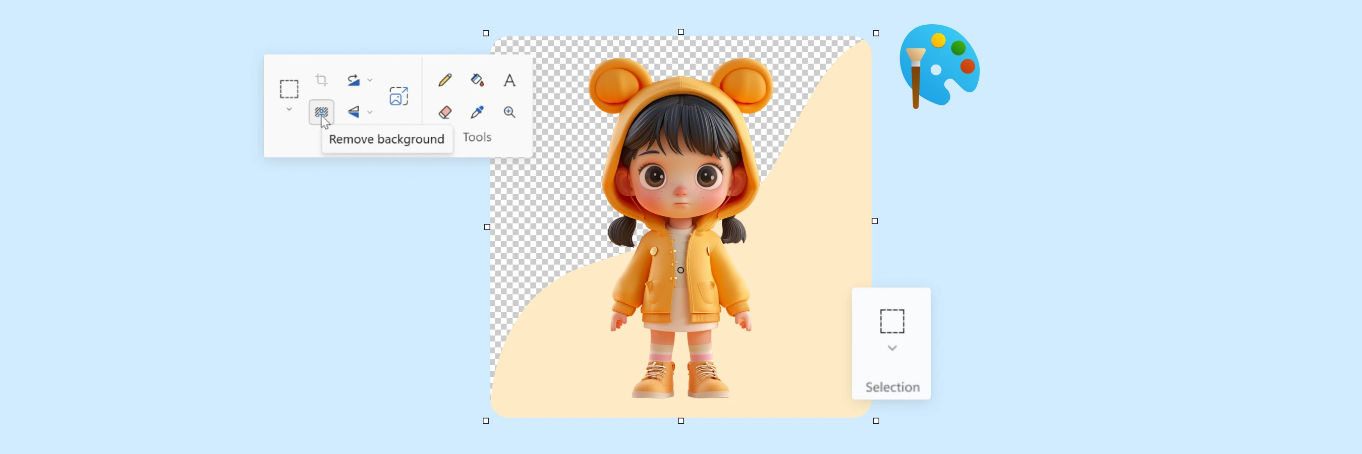 How to make a background transparent in MS Paint and Paint 3D