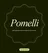 Dark green wavy border with "Pomelli" in the center. Text below reads "Easily generate on-brand content for your business." A button says "Let's get started."