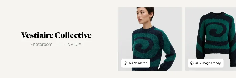 Vestiaire Collective becomes the first luxury resale platform to standardize every new listing photo with Photoroom, lifting liquidity 5%